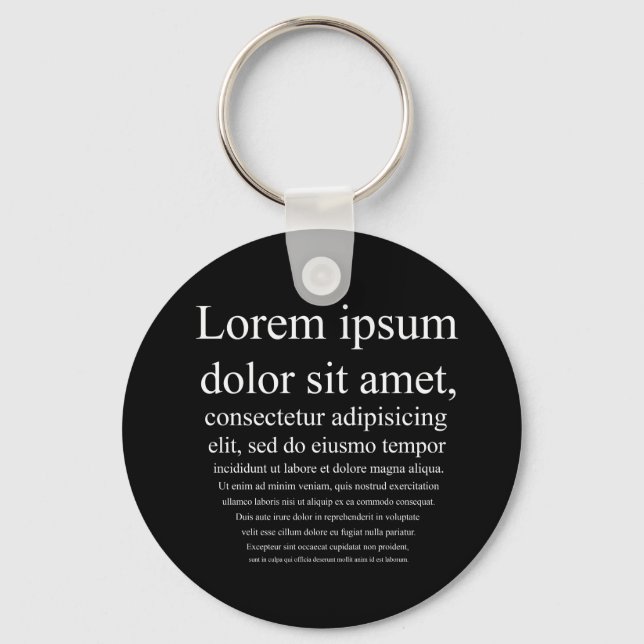 Llavero Lorem Ipsum (Anverso)