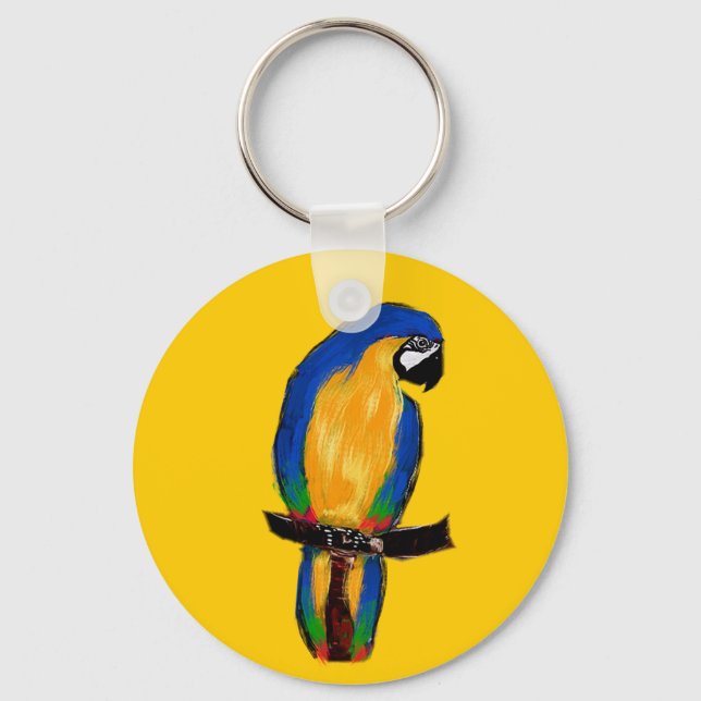 Llavero Loro Azul (Anverso)