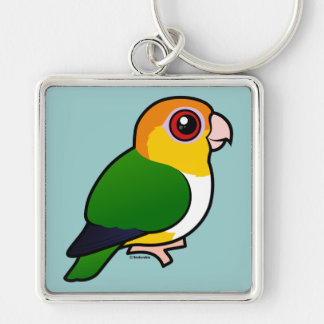 Llavero loro Blanco-hinchado