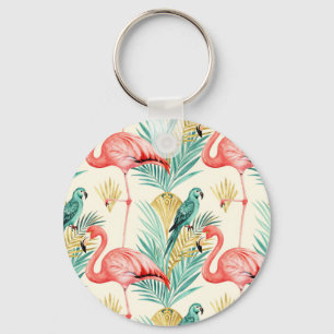 Llavero Loro Flamenco Tropical Jungla