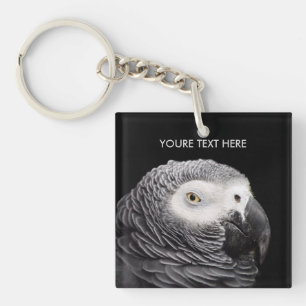 Llavero Loro gris africano