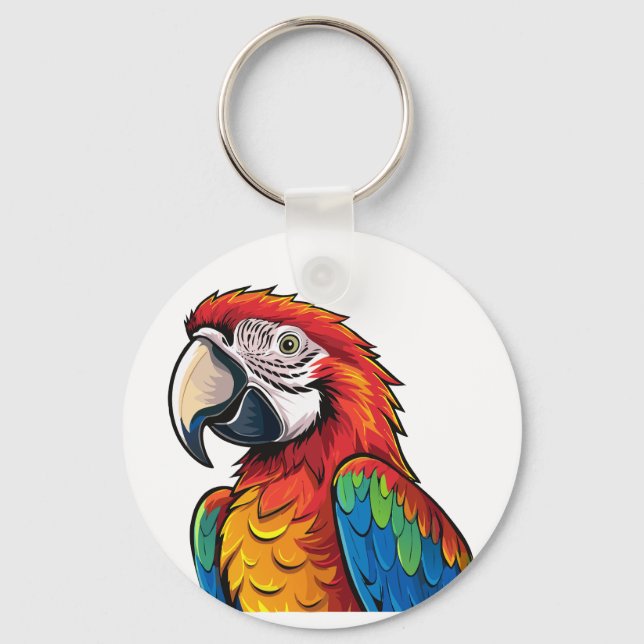 Llavero Loro guacamayo (Anverso)