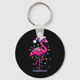 Llavero Loro rosa tropical divertido Navidad en julio Hawá