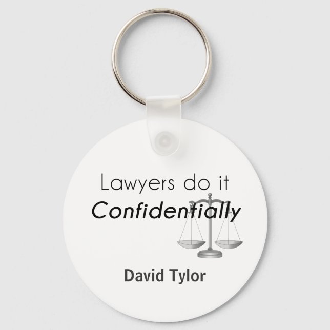 Llavero Los abogados lo hacen de manera confidencial (Anverso)