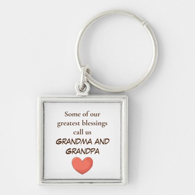 Llavero Los abuelos mejores bendiciones cadenas de claves  (Frente)