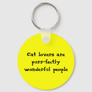 Llavero Los amantes del gato son gente maravillosa del