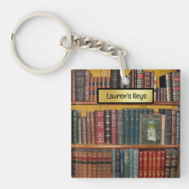 Llavero Los Amantes Del Libro Vintage, Los Libros Clásicos