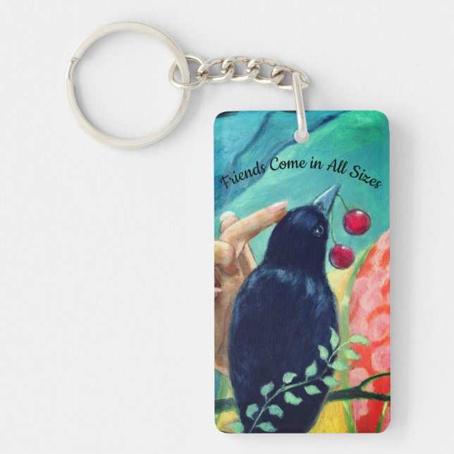 Llavero Los amigos llegan con todos los tamaños de la cade (Frente)