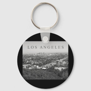 Llavero Los Ángeles en blanco y negro
