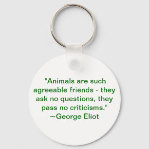 Llavero Los animales son amigos tan agradables