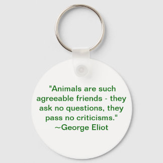 Llavero Los animales son amigos tan agradables