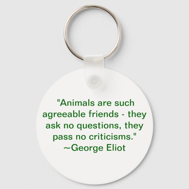 Llavero Los animales son amigos tan agradables (Anverso)