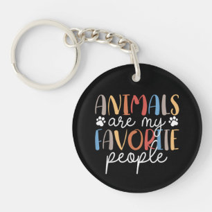 Llavero Los Animales Son Mi Gente Favorita Divertido Amant