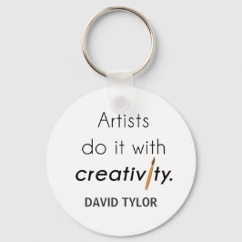 Llavero Los artistas lo hacen con creatividad