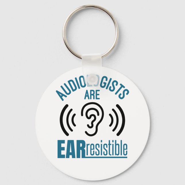 Llavero Los Audiólogos Son Una Audiología Difícil Resistib (Anverso)