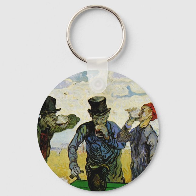 Llavero Los bebedores por Vincent van Gogh (Anverso)