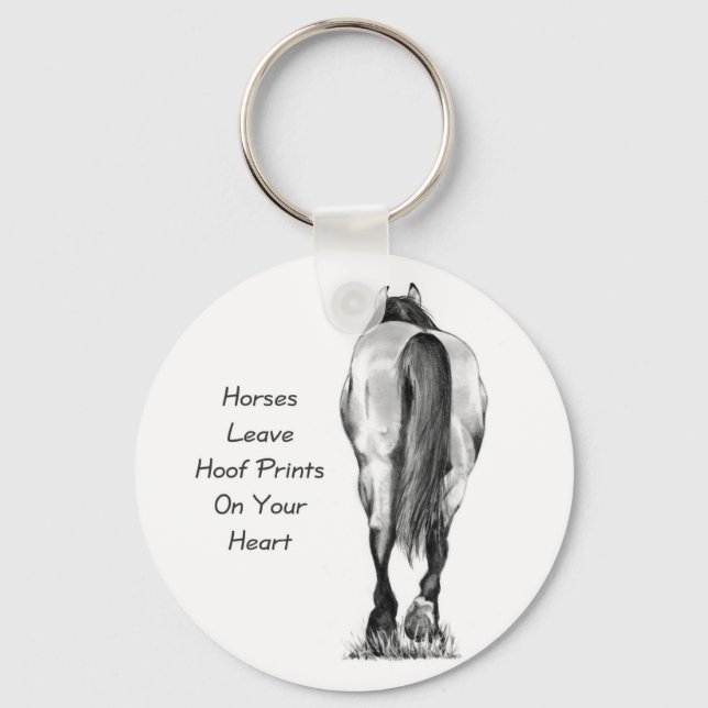 Llavero Los Caballos Dejan Huellas En Tu Corazón: Lápiz De (Anverso)
