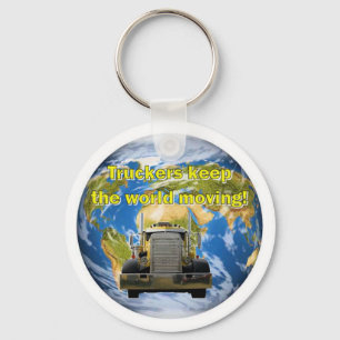 Llavero Los camioneros mantienen el mundo en movimiento