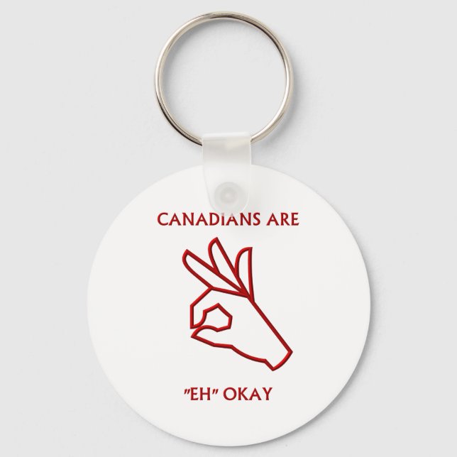 Llavero "Los canadienses están "eh" bien" (Anverso)
