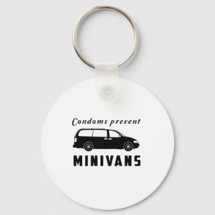 Llavero Los condones previenen los minivanes
