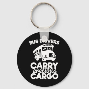 Llavero Los conductores de autobús transportan cargamento 