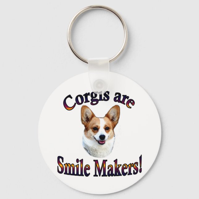 Llavero Los corgis sonríen (Anverso)