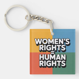 Llavero Los derechos de las mujeres son derechos humanos