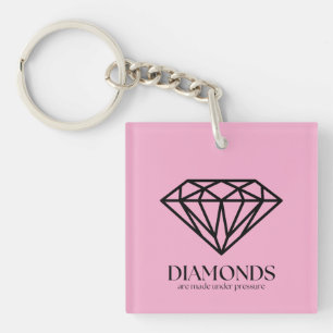 Llavero Los Diamantes Se Hacen Bajo Presión Inspiración Ci