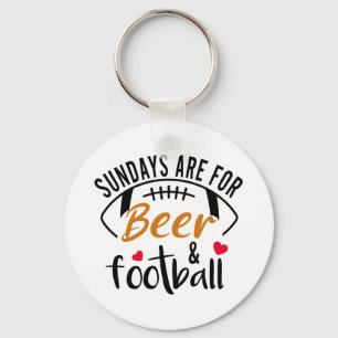 Llavero Los domingos son para Beer y    FootballKeychain