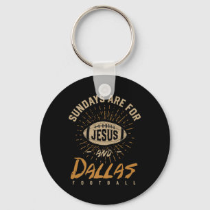 Llavero Los Domingos Son Para Jesús Y Fútbol De Dallas Tex