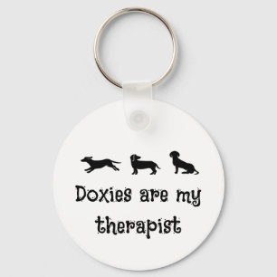 Llavero Los Doxies son mi Terapeuta Perrito Dachshund Ador