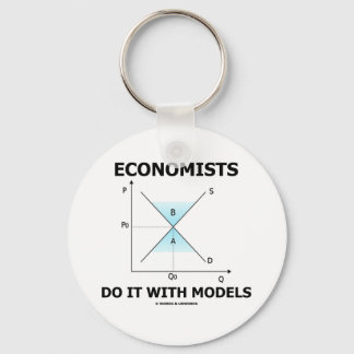 Llavero Los economistas lo hacen con modelos (Humor económ