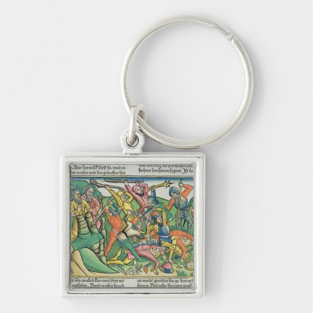 Llavero Los éxodos 17 8-15 Aaron y Hur apoyan las manos de (Frente)