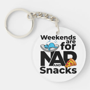 Llavero Los fines de semana son para siestas y aperitivos