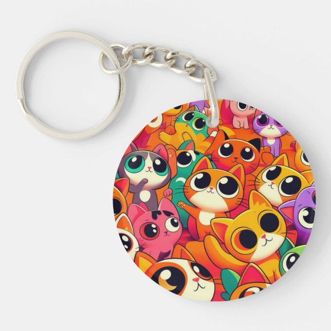 Llavero Los gatos de Tashirojima. (Frente)