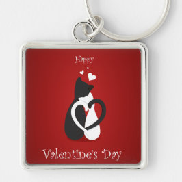 Llavero Los gatos El día de San Valentín guapos