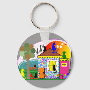 Llavero Los Gatos Están Asumiendo La Casa