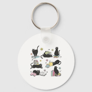 Llavero Los gatos leyendo libros Shirt Cat Lover Kitten le