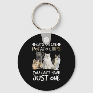 Llavero Los Gatos Son Como Los Chips De Tato Que No Se Pue