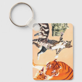 Llavero Los gatos van a jugar