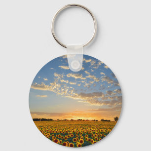 Llavero Los girasoles al atardecer