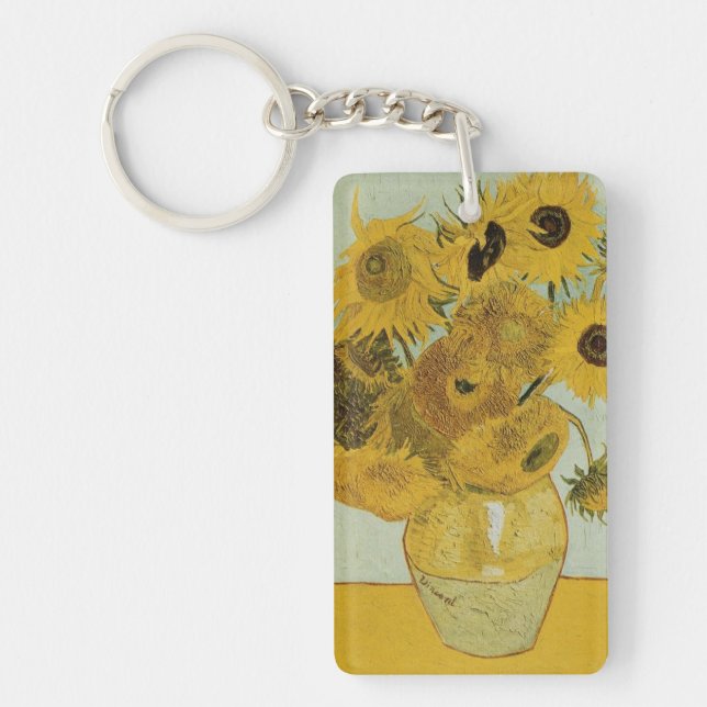 Llavero Los girasoles de Van Gogh (Frente)