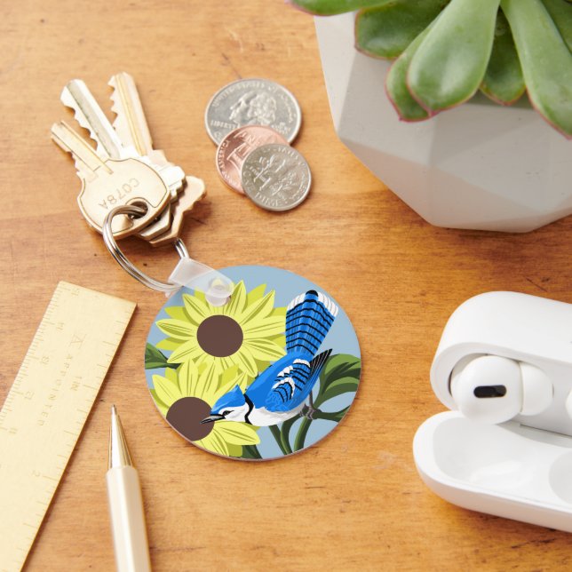 Llavero Los girasoles y el Jay azul (Escritorio )