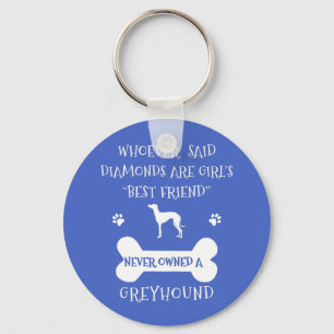 Llavero Los Greyhounds son un mejor amigo del chica