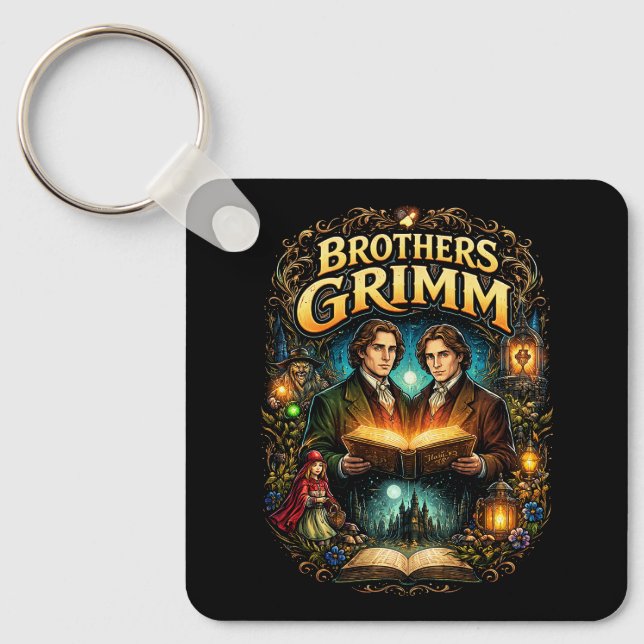 Llavero Los hermanos Grimm (Anverso)