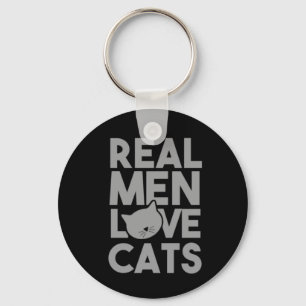 Llavero Los hombres de verdad aman los gatos