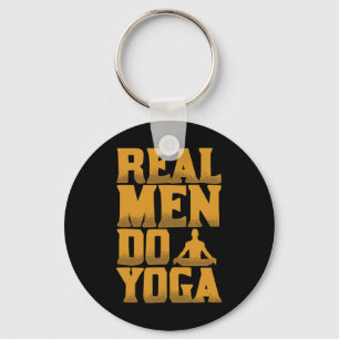 Llavero Los hombres de verdad hacen yoga regalo divertido