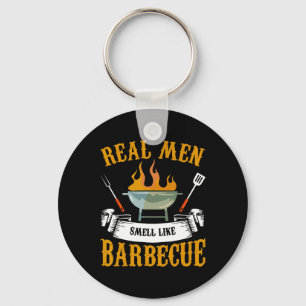 Llavero Los hombres de verdad huelen como parrilla de barb