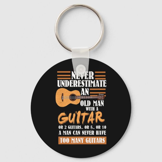 Llavero Los Hombres Nunca Subestiman Al Viejo Hombre Ameri (Anverso)