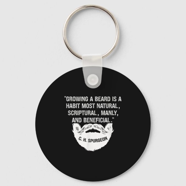 Llavero Los Hombres Que Cultivan Una Barba Son Naturales Y (Anverso)